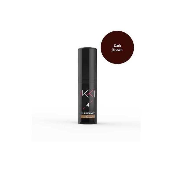 Гель-краска для бровей IKKI 5 мл во флаконе, тон темно- коричневый (dark brown)