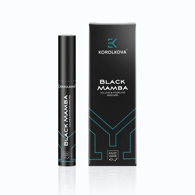 BLACK MAMBA volume&modeling mascara, Тушь для ресниц с эффектом моделирования объема, KOROLKOVA