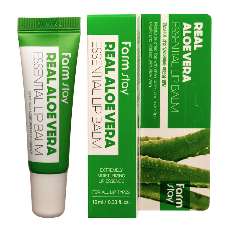 FarmStay Бальзам для губ с экстрактом алоэ Real Aloe Vera Essential Lip Balm, 10мл