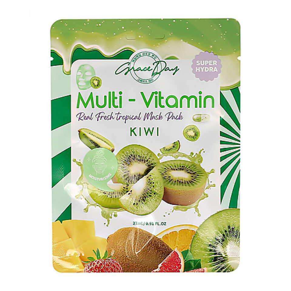 Multi-vitamin kiwi mask pack