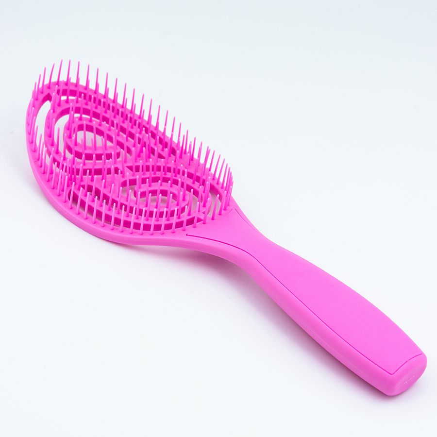 КИТАЙ. HAIR COMB – Расческа массажная для волос универсальная розовая